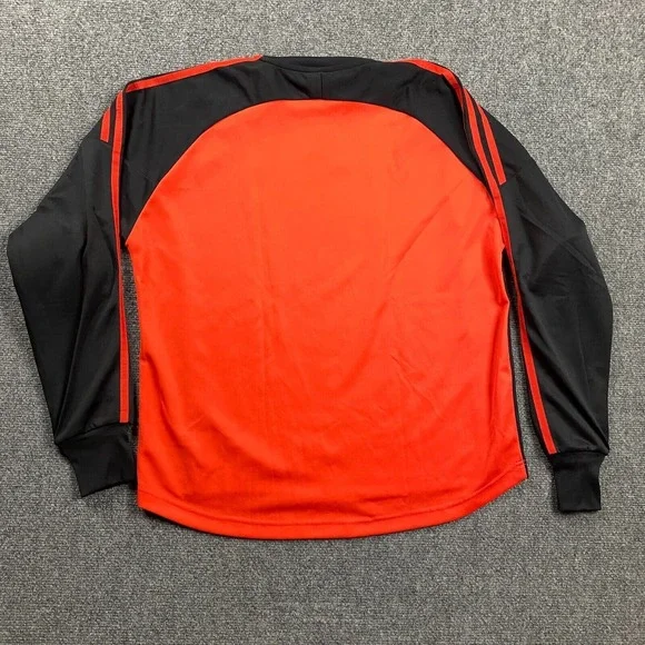 Vintage Adidas Soccer Jersey Mens Large Red Elbow Pads Goalkeeper Adults - Picture 10 of 12